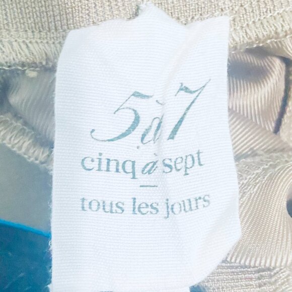 Cinq à Sept “Tous Les Jours” Satin Cargo Pants – Beige, Size L, Made in China - Picture 16 of 17
